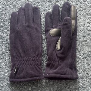 Women’s navy isotoner  Fleece Gloves with Grip
